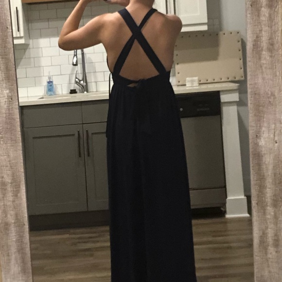 Lulu’s Navy Blue Maxi Gown - Picture 6 of 6